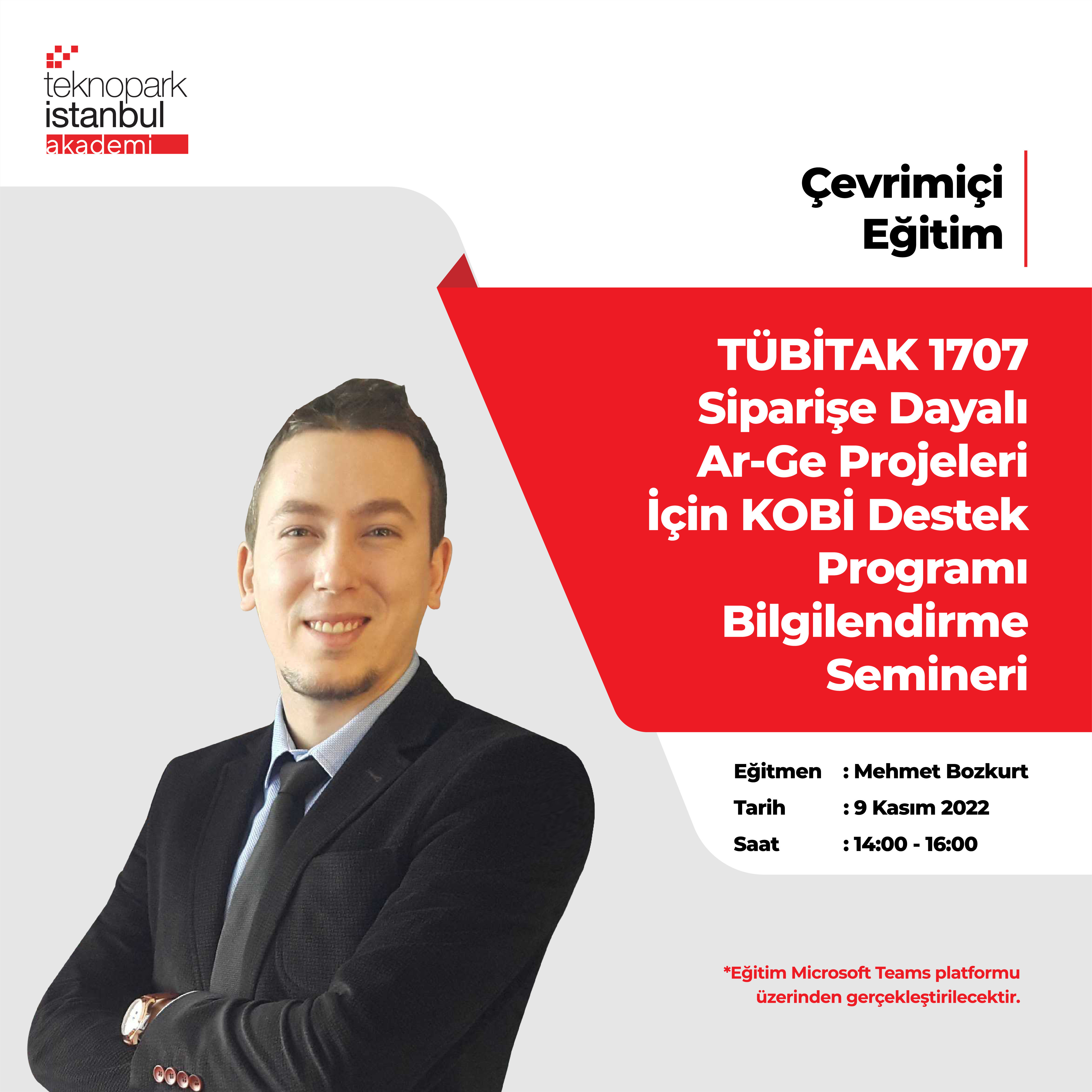 Tübitak 1707 Siparişe Dayalı Ar-Ge Projeleri İçin Kobi Destek Programı Bilgilendirme Semineri